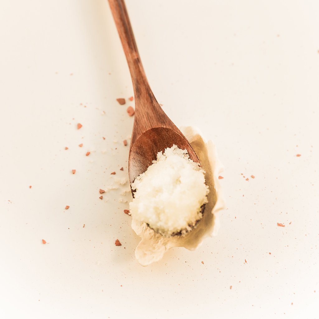 Sea Salt Body Scrub in Spoon